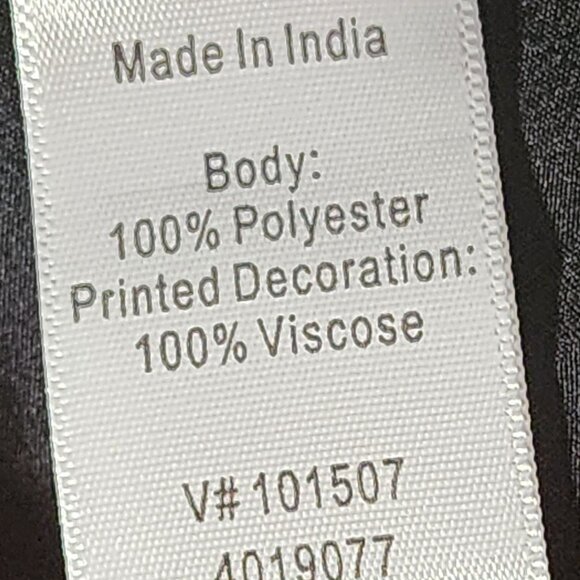 Coldwater Creek Black White Blue Slevless V Notch Native Print Poly Top Sz 1X 18 - Picture 15 of 16